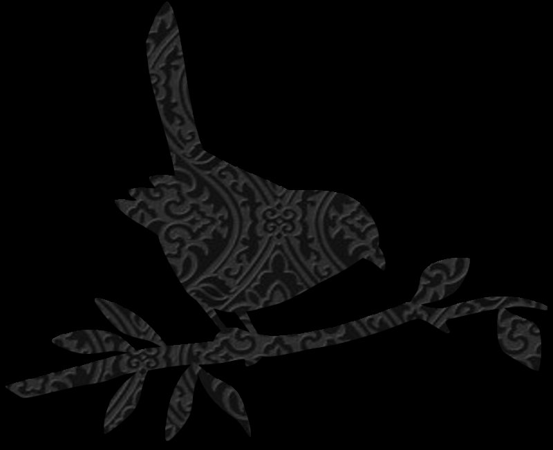 Трафарет птицы