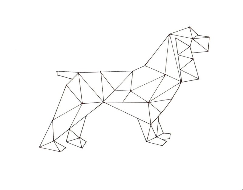 Рисование животных геометрическими фигурами