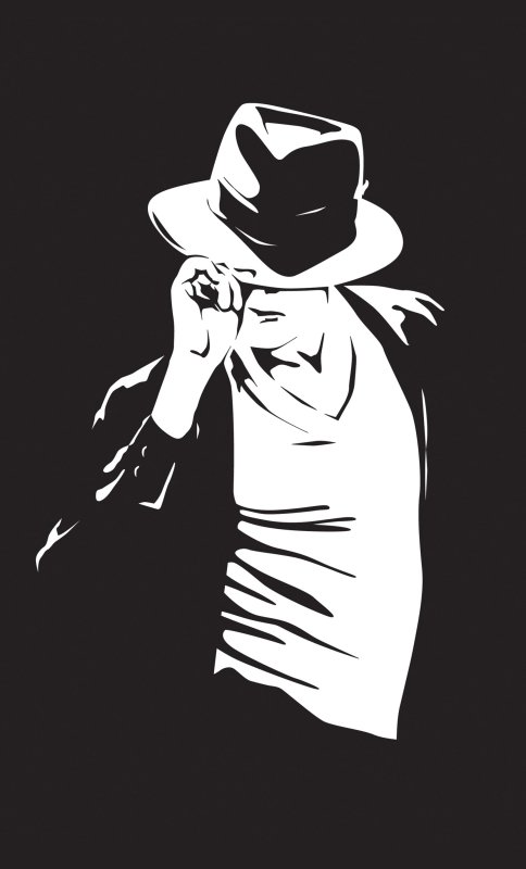 Майкл Джексон силуэт