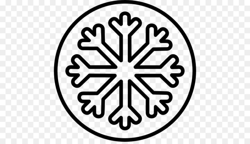 Снежинки круглые