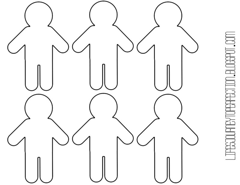 Человечки для вырезания