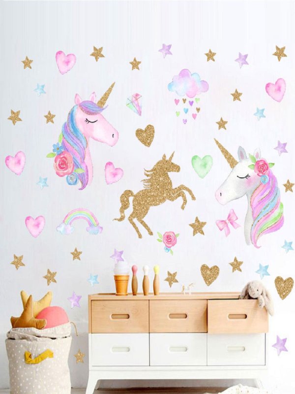 Интерьерная наклейка Единороги