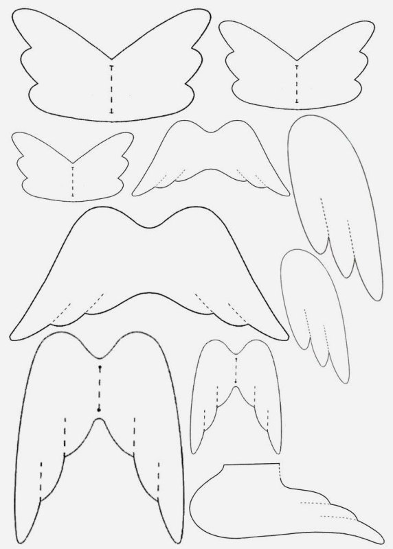 Крылья ангела из ткани