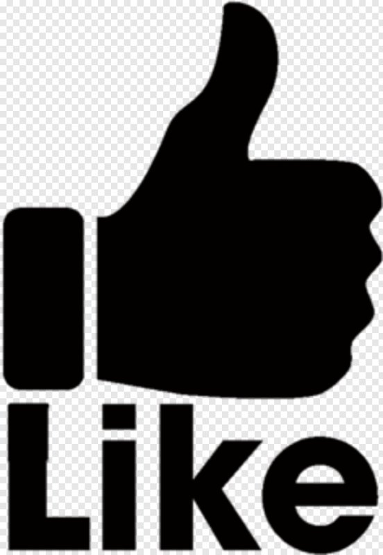 Логотип лайк черный