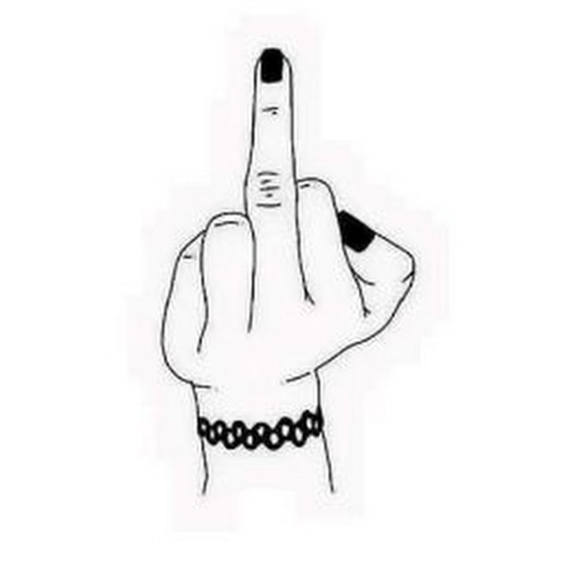 Чёрно белый фак