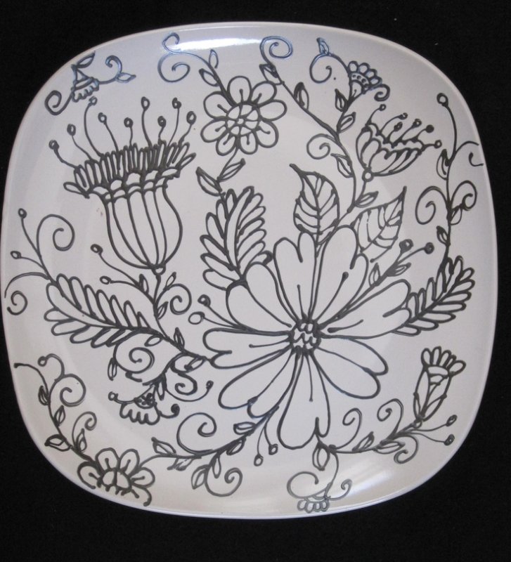 Расписать тарелку