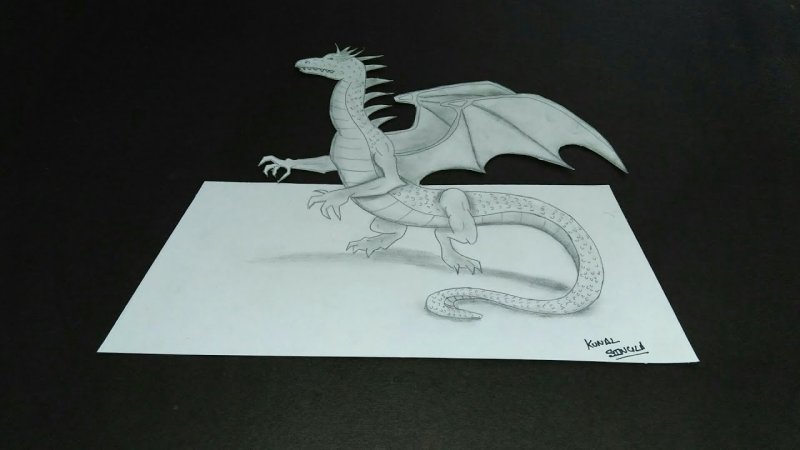 Бумажный дракон распечатка