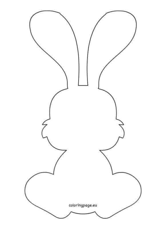 Трафарет зайчика