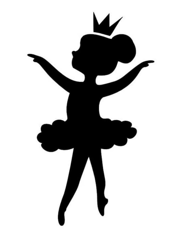 Балерины трафареты для вырезания