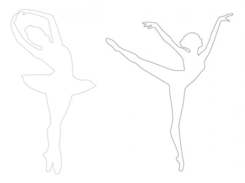 Снежинки балерины из бумаги шаблоны для вырезания