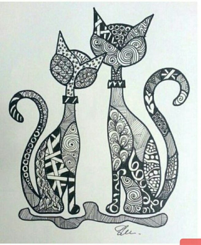 Стиль рисования Зентангл