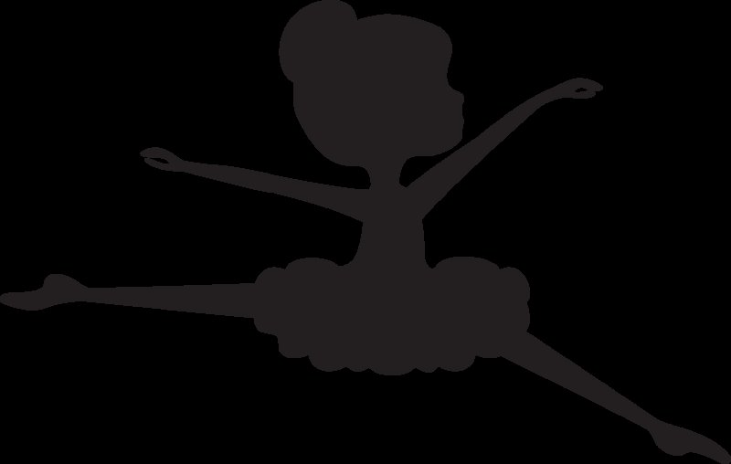 Силуэт балерины для вырезания