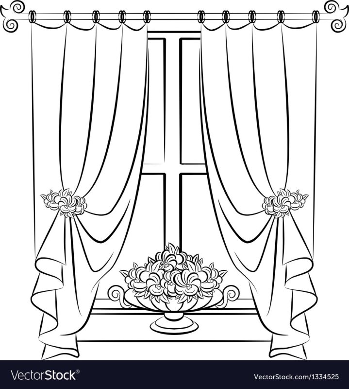 Шторы для раскрашивания