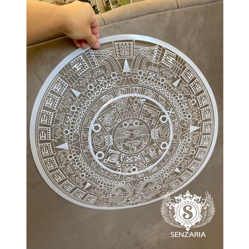 Черный круглый коврик