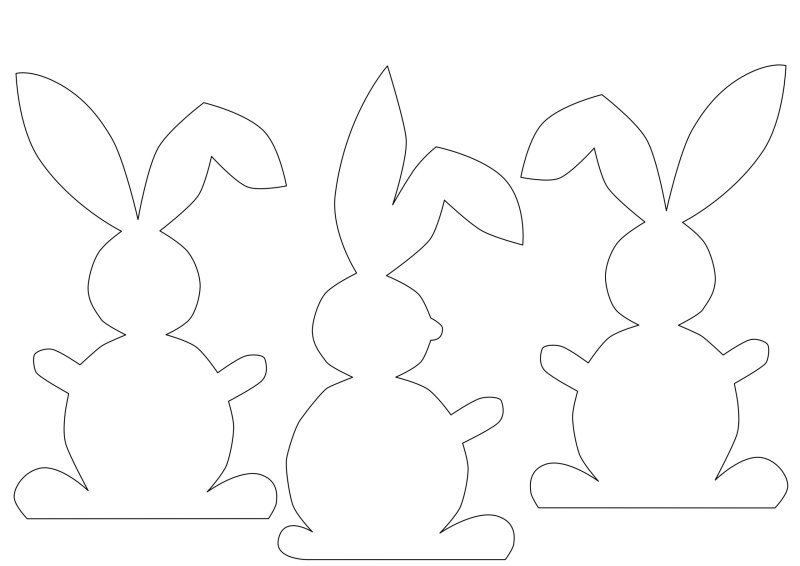 Гирлянда зайчики из бумаги