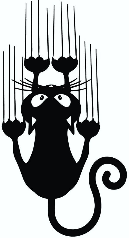 Трафареты кошек для декора