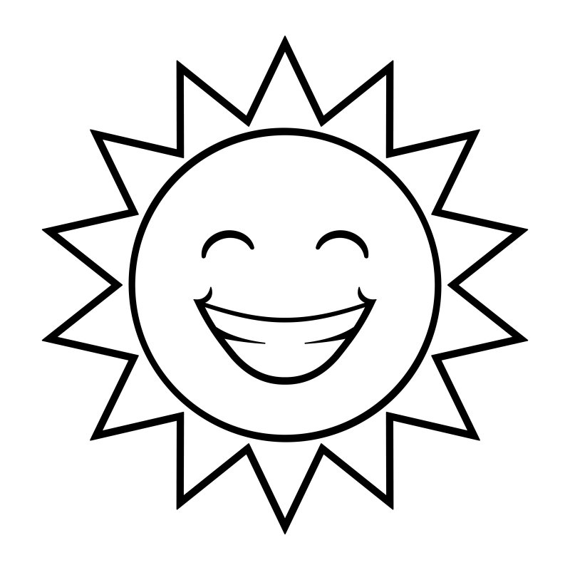 Солнце трафарет