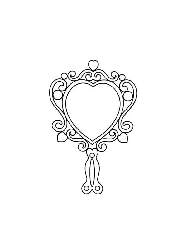 Зеркало раскраска