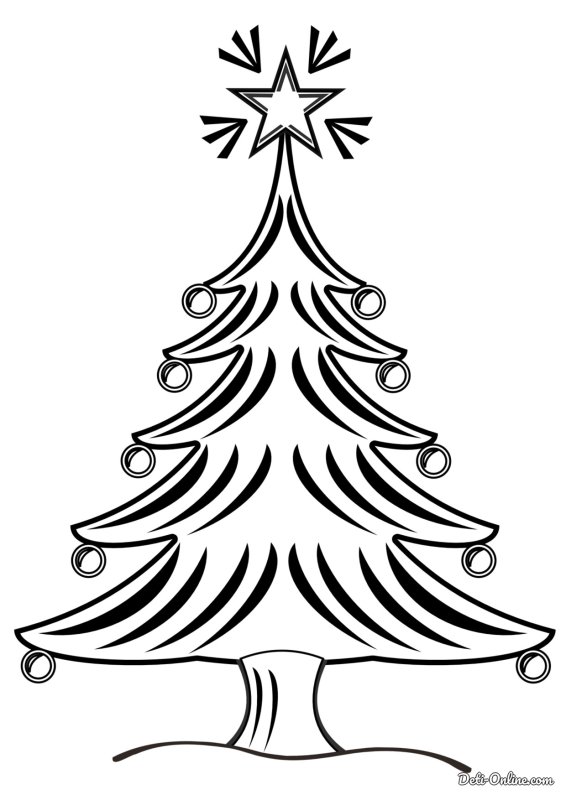 Трафарет "елка"