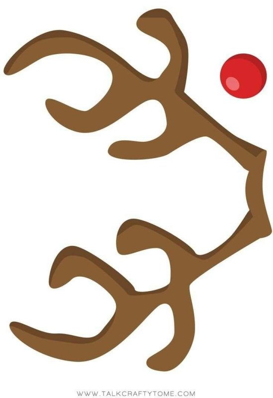 Оленьи рога шаблон