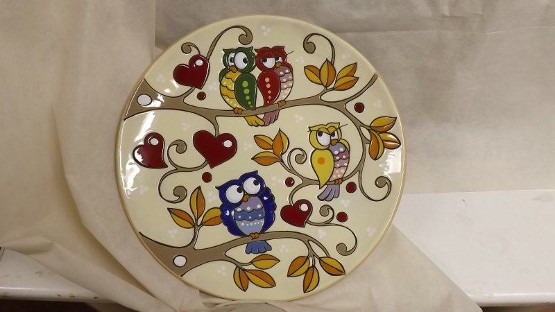 Тарелка керамика роспись