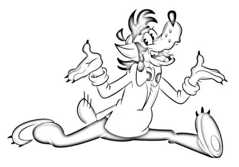 Волк и заяц раскраска