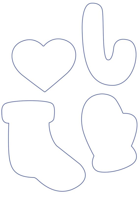 Шаблоны для новогодних пряников