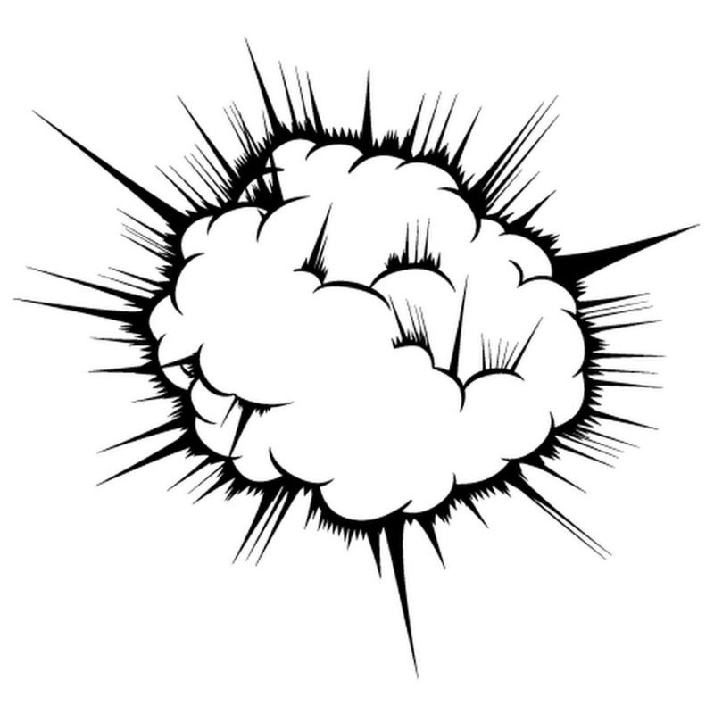 Нарисованный взрыв