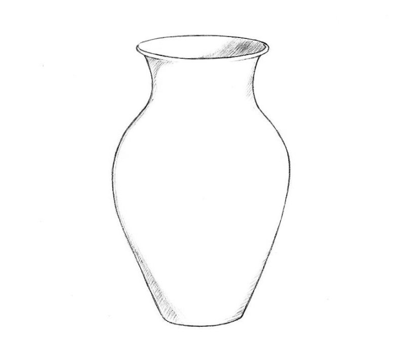 Ваза раскраска