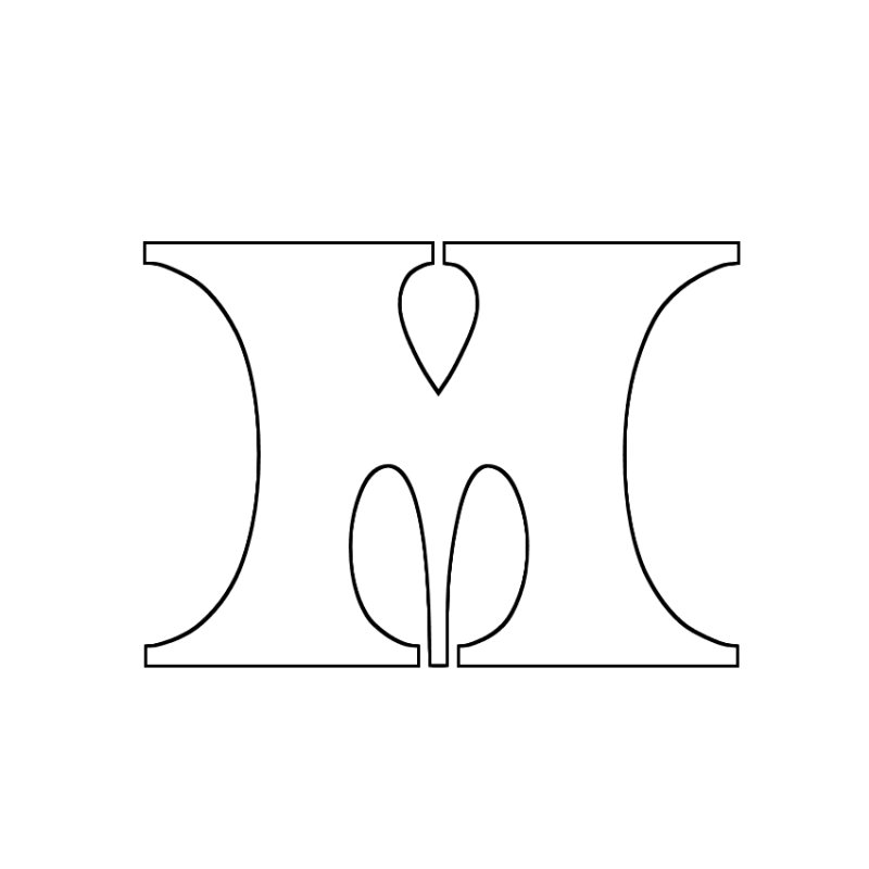 Объемная буква ф