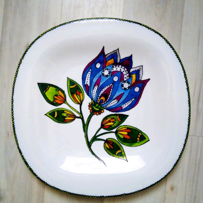 Расписные тарелочки