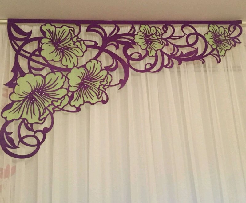 Ажурное бандо для штор