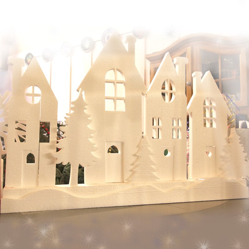 Новогодняя декорация домики