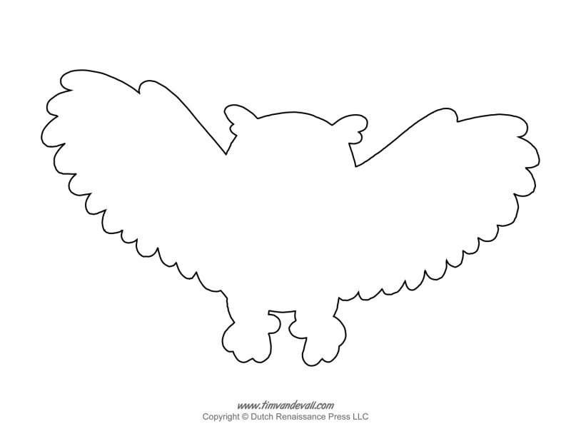 Трафарет птички для вырезания