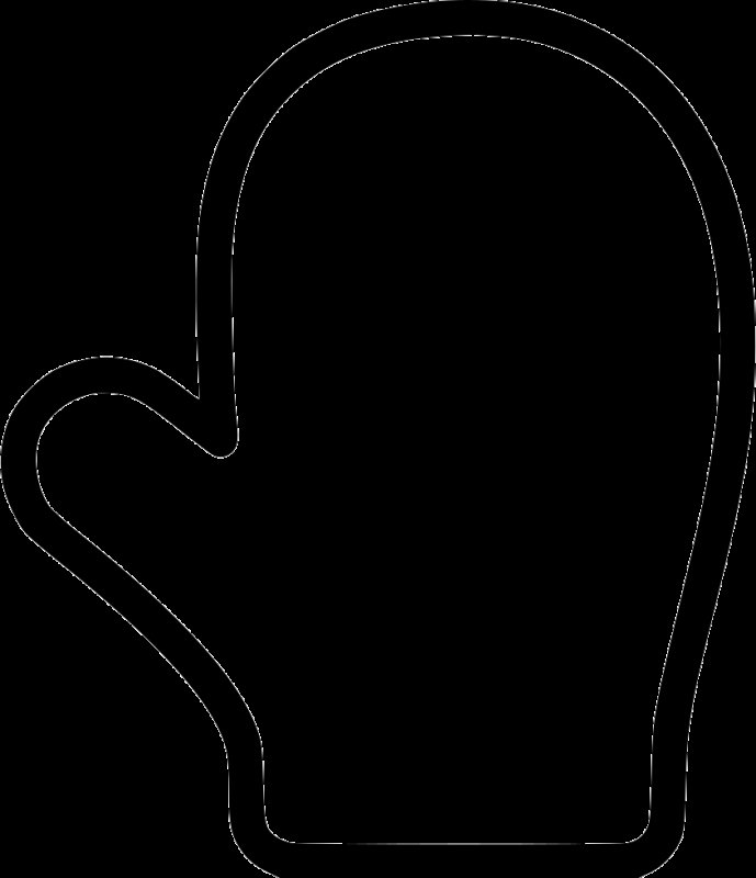 Варежка шаблон