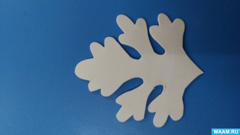 Выкройка снежинки из фоамирана