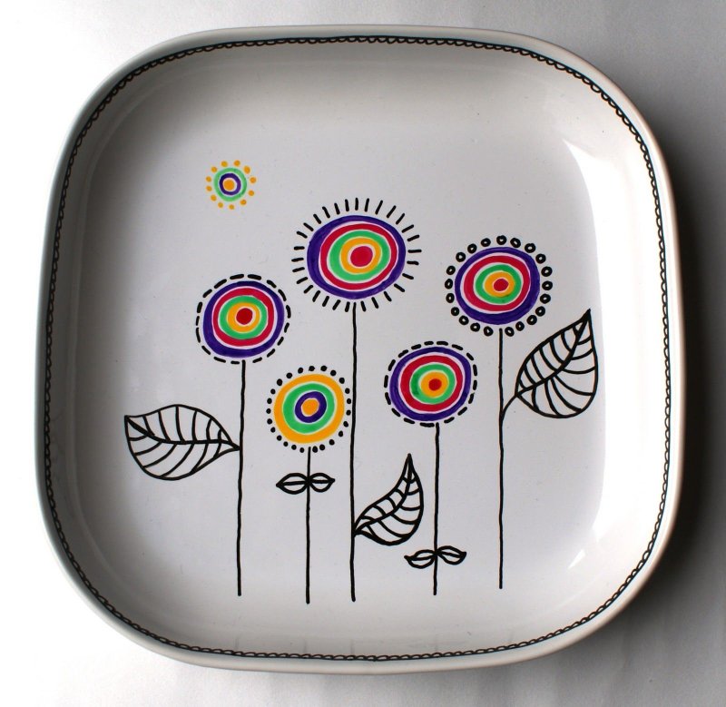 Роспись тарелок для детей