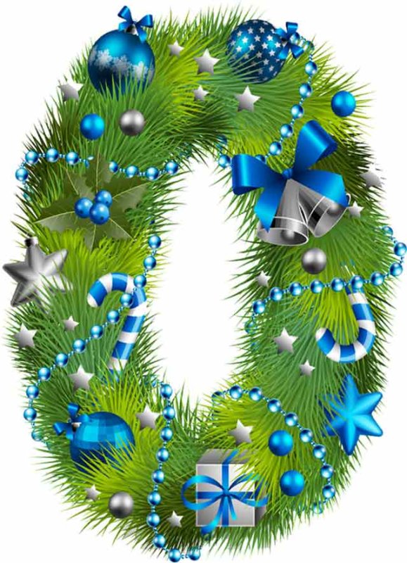 Красивые новогодние буквы