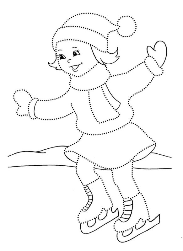 Коньки раскраска