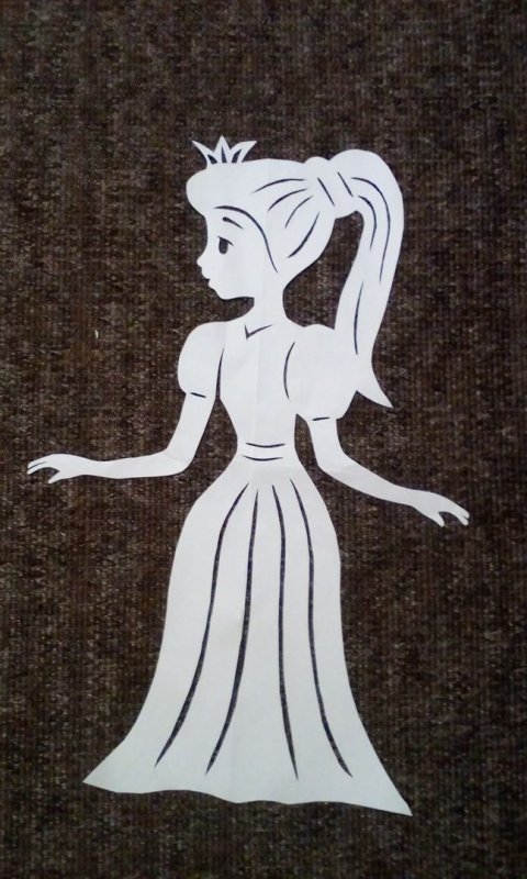 Вытынанка девушка