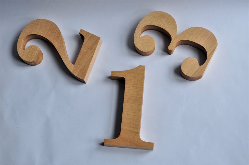 Деревянные цифры