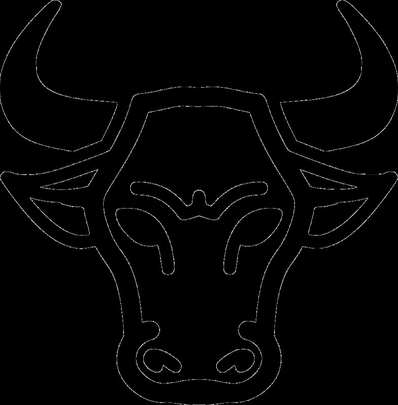 Очертания головы быка