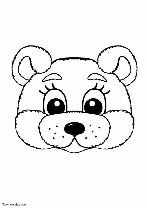 Мордочки животных для маски