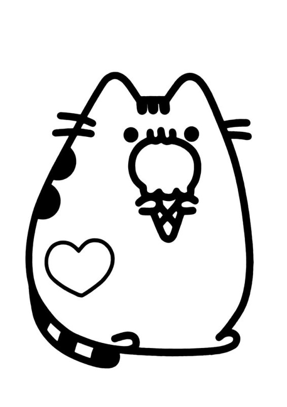 Пушин Кэт раскраска
