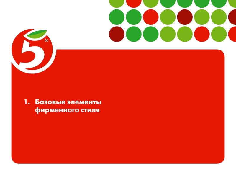 Брендбук магазина Пятерочка