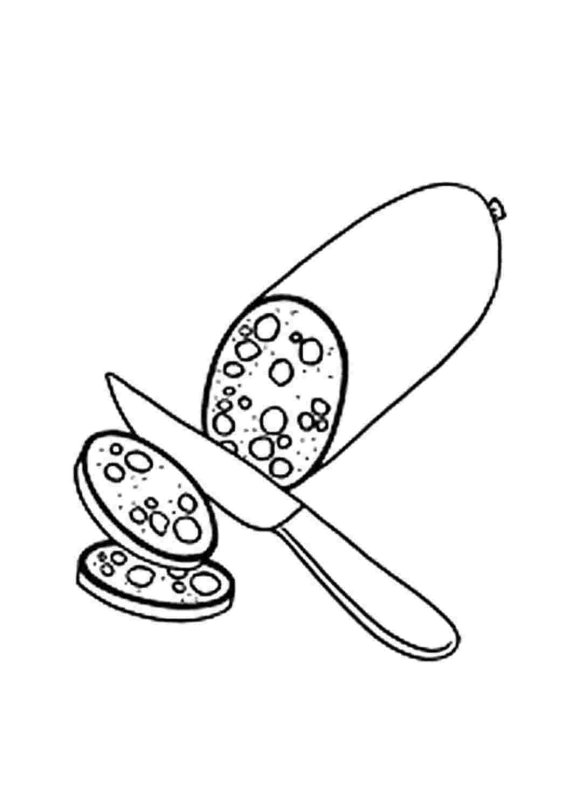 Колбаса трафарет