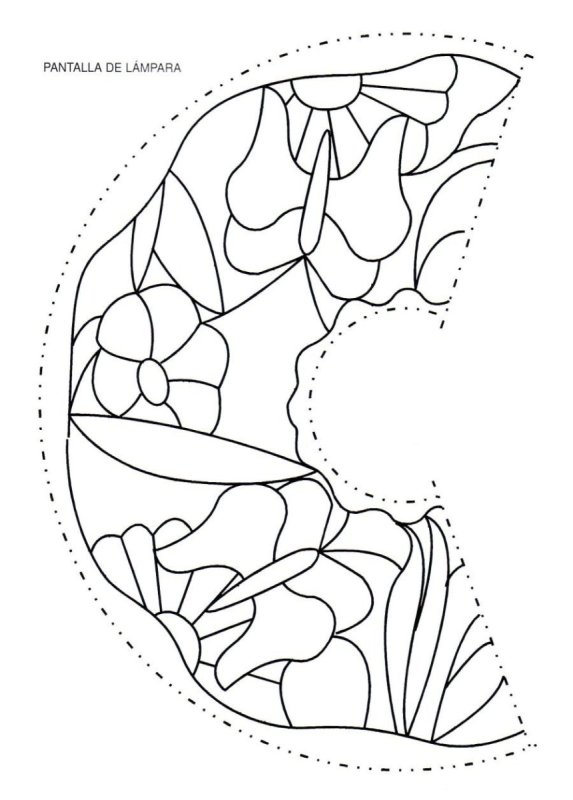 Трафареты для витражной росписи по стеклу