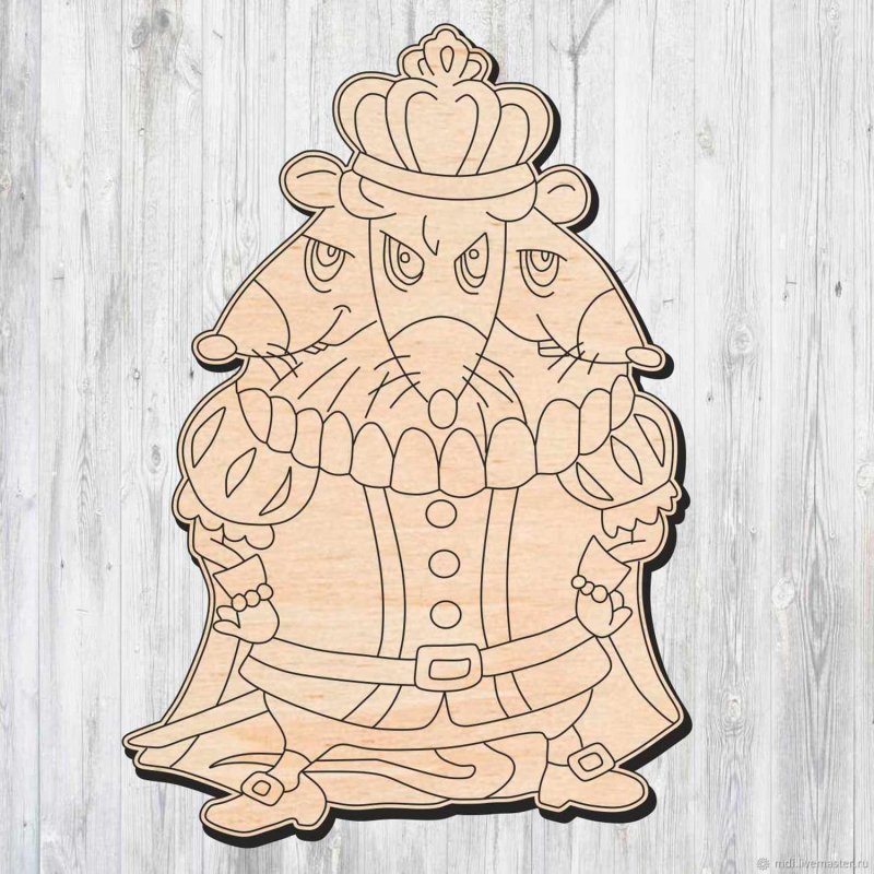 Игрушка Щелкунчик из фанеры