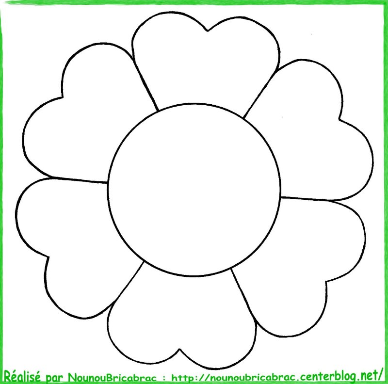Трафарет цветов для аппликации