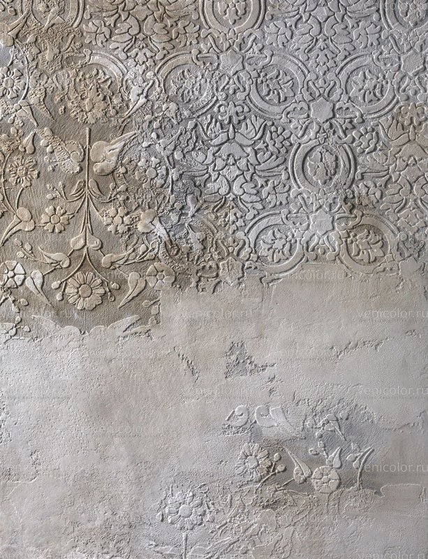 Трафаретная венецианская штукатурка